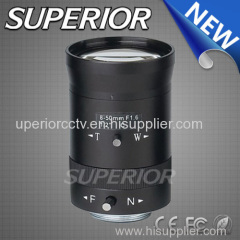 8-50mm 1/2" Mega Pixel Manual Iris Varifocal Lens