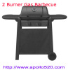 Gas BBQ 2burners with foldable side table