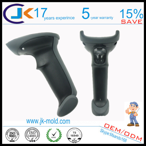 Mikron processing scanner housing scanner handle double plastic injection mold factory