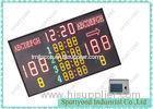 Large Digital Electronic Basketball Scoreboard Red / Yellow / Green , 2m X 1m