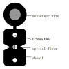 4fibers FTTx Fiber Drop Cable with FRP Strength member