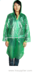 PE 4 button disposable raincoat