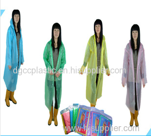 silk 4 button disposable raincoat
