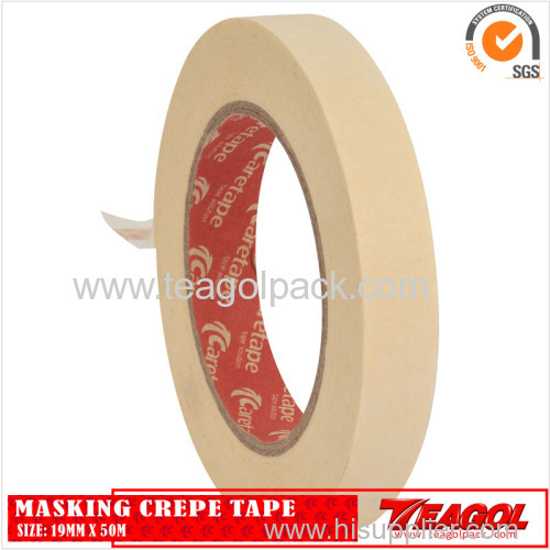 White Masking Crepe Tape 19mm x 50m/25mm x 50m/30mm x 50m/38mmx50m