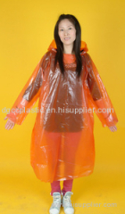 XL PE thickend disposable integrated raincoat