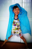 kid PVC thickend raincoat with button and cap cord