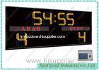 IP65 Waterproof Electronic Football Score Board , Yellow Red Led Futsal Scoreboard