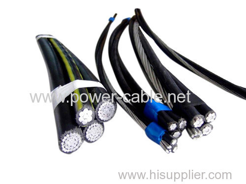 quadruplex aerial bundled cable