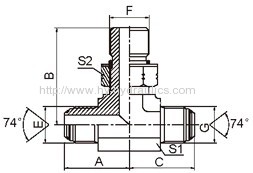 JIC male/SAE o-ring boss / JIC male Fittings