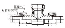 JIC male/ JIC male/ JIC male tube Fittings