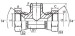 JIC female/ NPT male/ JIC female fittings EJNJ