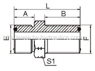 ORFS male o-ring bulkhead Adapter