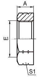 ORFS Lock nut Hydraulic Fittings