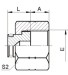 ORFS female flat Hydraulic Fittings