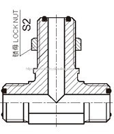 90° JIC Compact Female 74 degree Cone Seat hydraulic hose fitting