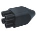 HDPE Ground Source Heat Pump Double U Type Head Injection Fitting