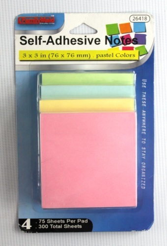 4 colors business self-adhesive notes