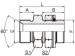 BSP thread 60° cone Fittings 1BG-OG