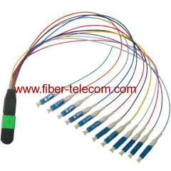 MPO-LC Single Mode Fan-out Fiber Optic Pigtail