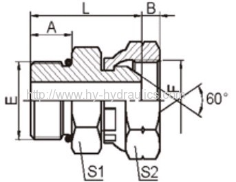 SAE o-ring boss/BSP female pressure gauge connectors 2OB