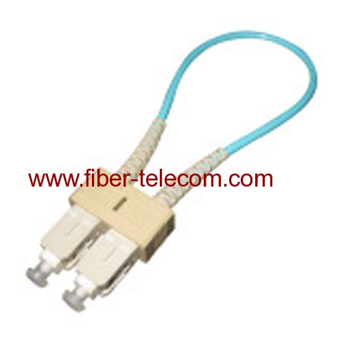 Fiber loopback cable with SC connector