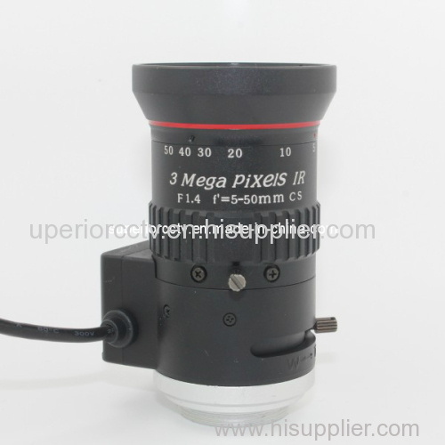 5-50mm 3mega Pixel Lens for Intelligent Traffic Surveillance