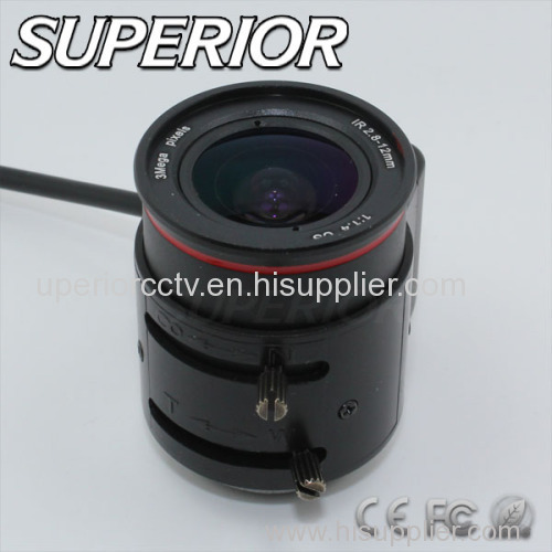 2.8-12mm Auto Iris DC Mega Pixel Day & Night CCTV Camera Lens