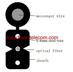 FTTH Drop Cable 4cores Fig.8 with 0.4mm Steel Wire Strength member