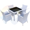 white china square shape PE rattan garden furniture
