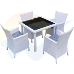 white china square shape PE rattan garden furniture