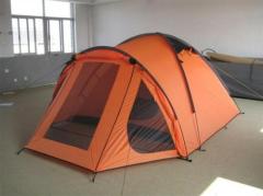 multicoloured outdoor waterproof camping tent with gray color