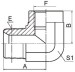 90° BSPT male/ BSP female Adapters 5TB9-SP