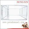 10x10x6 foot galvanized chain link outdoor large dog kennel and run
