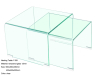 F-001 clear nesting table