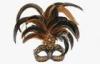 Customized Fashion Brown Venice Carnival Masks For Costume Party