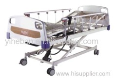 China Three Function Crossed Leg Electric Hospital Beds