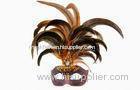 Mardi Gras / Christmas Carnival Party Colombina Masks With Feather