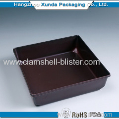 Plastic square container for sushi