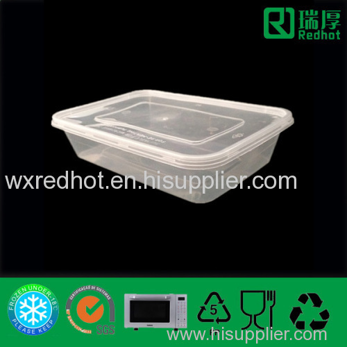 Rectangular Plastic Food Container 500ml