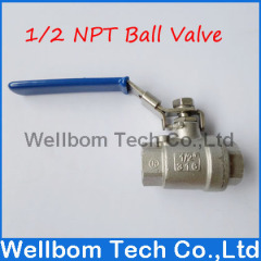 Stainless Steel 316 Ball Valve 1/2"NPT 1000 psi WOG