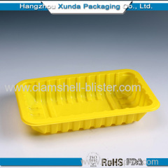 Rectangle plastic meat trays