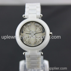 2014 Unique Stylish Ceramic Quartz Ladies Ceramic Watches, Pure Simple with Date