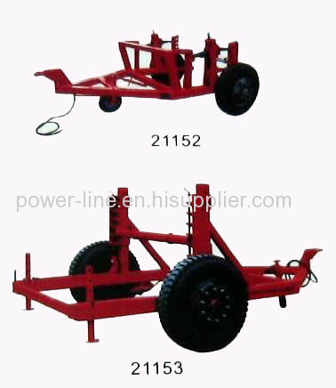 Cable transporter reel transportation vehicle