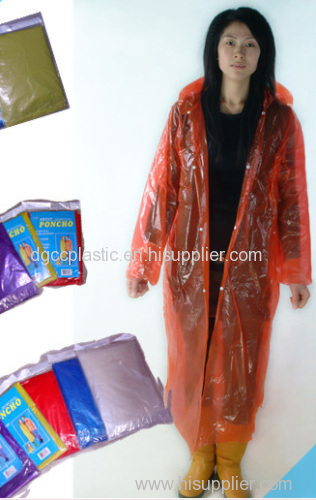 PE thickend 4 button raincoat(a)