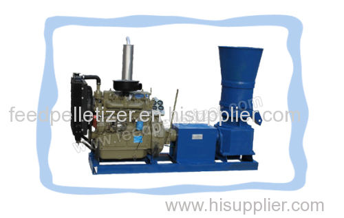 Poultry Feed Pelletizer-Diesel Flat Die Feed Pellet Mill