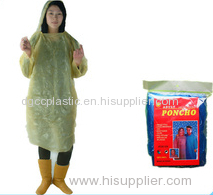 PE integrated disposable raincoat