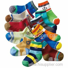 Children sock with point printed