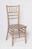 Modern Beige Wood Chiavari Tiffany Chair , UV Protection Metallic Wooden Chair
