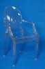 Contemporary Louis Ghost Chair With Arm , Crystal Transparent Durable Furniture Chair