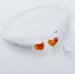 HV-800 High-Grade Wireless Bluetooth Sports Headset Stereo Music Headset Universal Neckband Style in White